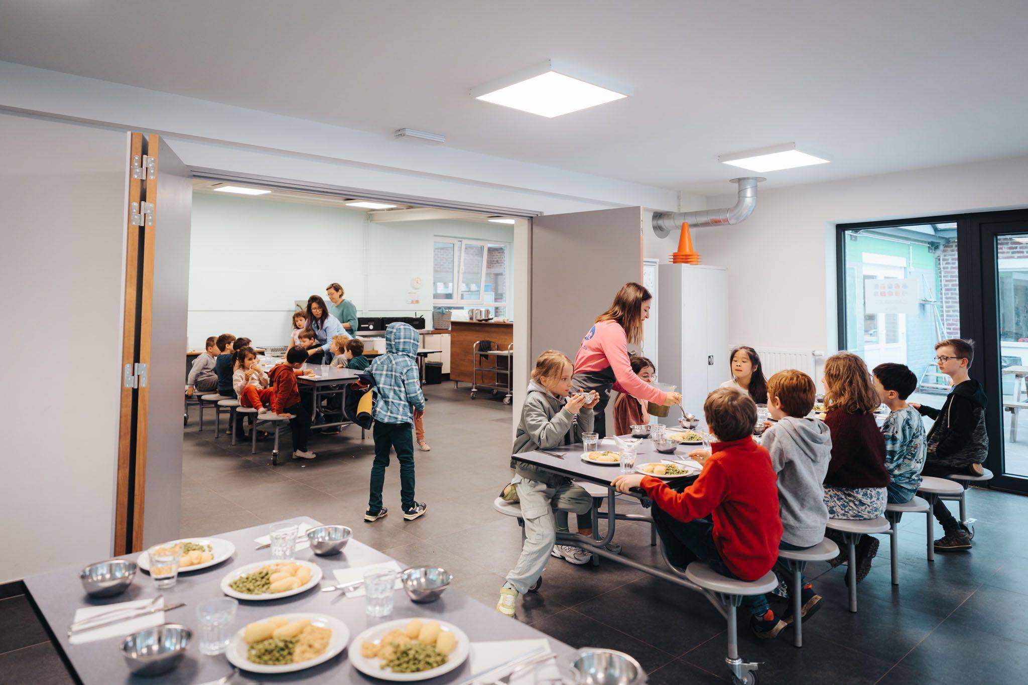 Une des 160 écoles qui bénéficie des repas d'Ekillibre