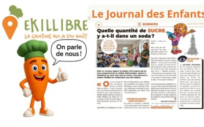 Ekillibre dans le Journal des Enfants : sensibiliser les élèves à la consommation de sucre