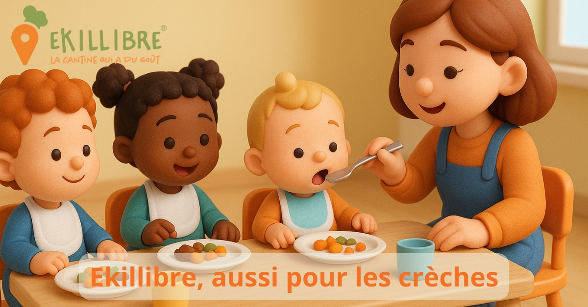 Ekillibre est aussi une solution idéale pour les crèches communales. Repas frais, traiteurs locaux, gestion simplifiée : découvrez comment ce service soutient les communes dans leur mission quotidienne.