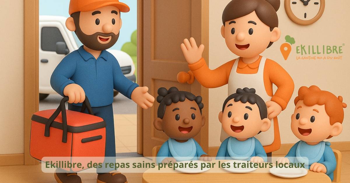 Ekillibre, livraison de repas pour les crèches préparés par des traiteurs locaux