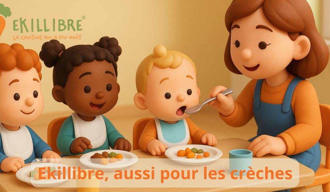 Ekillibre est aussi une solution idéale pour les crèches communales. Repas frais, traiteurs locaux, gestion simplifiée : découvrez comment ce service soutient les communes dans leur mission quotidienne.
