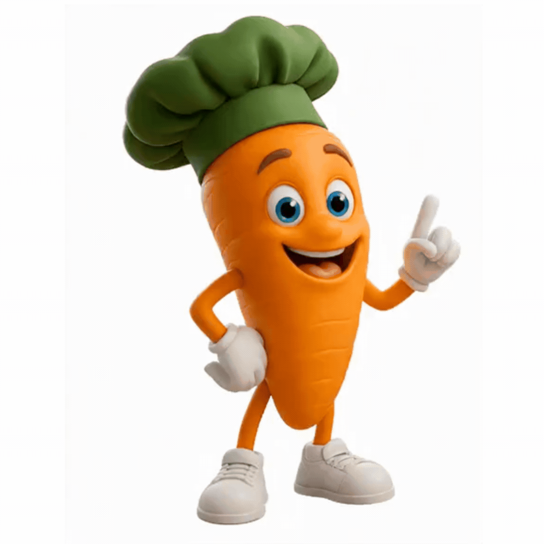Mascotte la Carotte applaudit